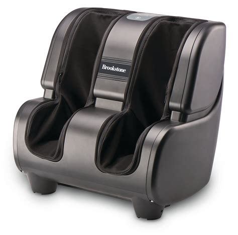 This device targets the feet, calves, ankles, and heels, providing comprehensive relief. . Brookstone foot and calf massager